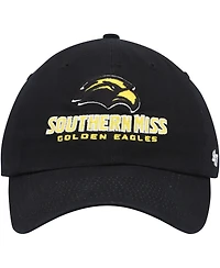 '47 Brand Men's Black Southern Miss Golden Eagles Clean Up Adjustable Hat