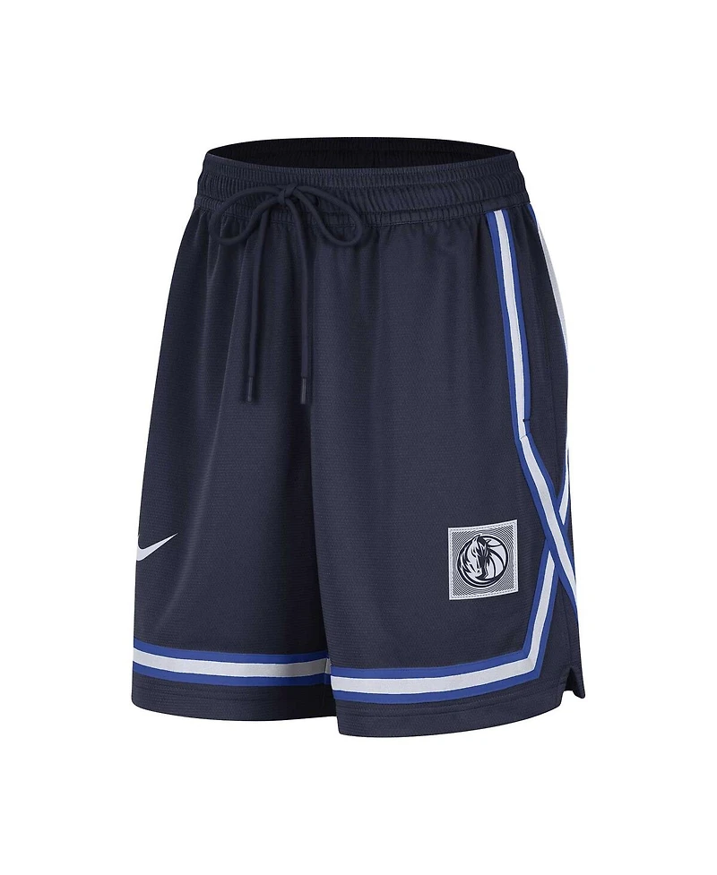 Nike Women's Navy Dallas Mavericks Sideline Fly Crossover Performance Shorts