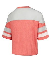 Outerstuff Girls Scarlet Ohio State Buckeyes Sunday Friday Sleeve Stripe Jersey T-Shirt