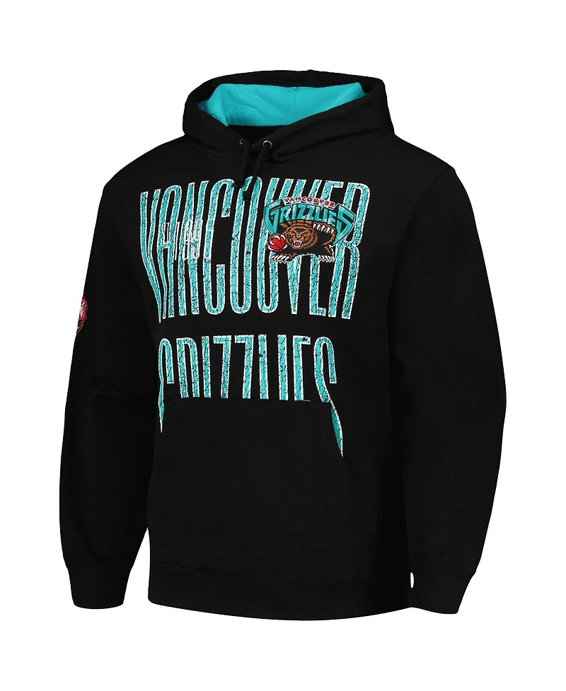 Mitchell & Ness Men's Black Vancouver Grizzlies Hardwood Classics Og 2.0 Pullover Hoodie