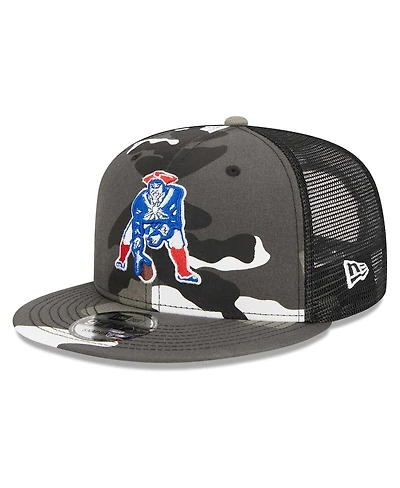 New Era Men's Urban Camo New England Patriots 9FIFTY Trucker Snapback Hat