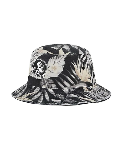 '47 Brand Men's Black Florida State Seminoles Tropicalia Bucket Hat