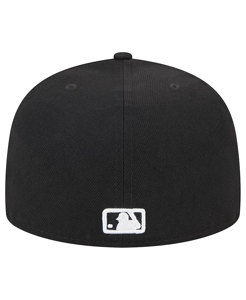 New Era Men's Black Florida Marlins Jersey 59FIFTY Fitted Hat