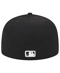 New Era Men's Black Florida Marlins Jersey 59FIFTY Fitted Hat