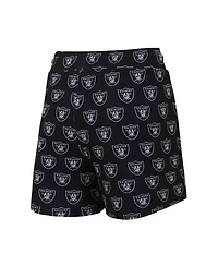 Concepts Sport Women's Las Vegas Raiders Gauge Allover Print Cropped Tank Top Shorts Sleep Set