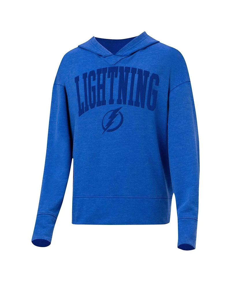 Concepts Sport Women's Blue Tampa Bay Lightning Volley Pullover Hoodie