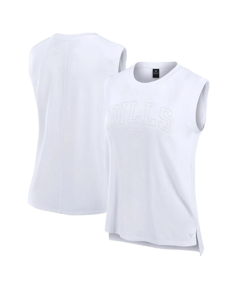 Fanatics Women's White Buffalo Bills Studio Gym Tank Top