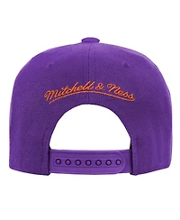 Mitchell & Ness Big Boys and Girls White/Purple Clemson Tigers Retro Sport Colorblock Script Snapback Hat
