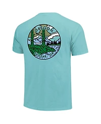 Image One Men's and Women's Teal Oregon Ducks Scenic Comfort Colors T-Shirt
