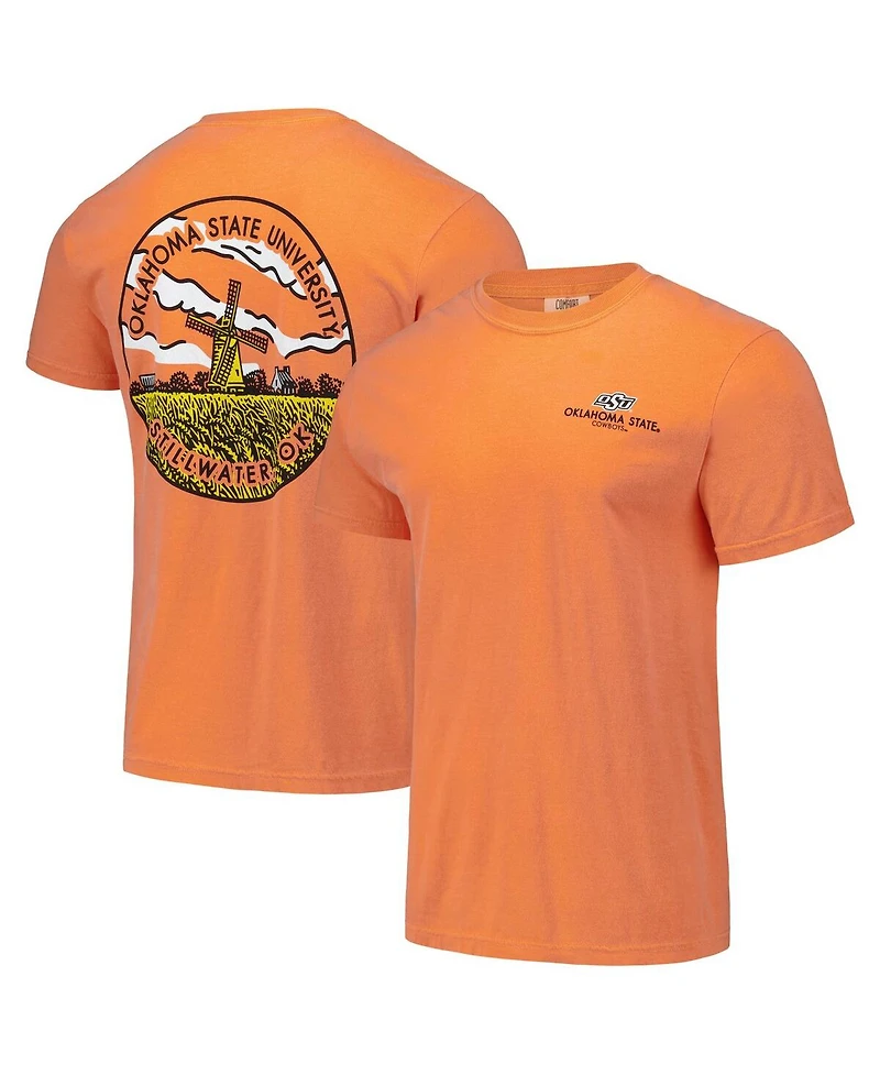 Image One Men's and Women's Orange Oklahoma State Cowboys Scenic Comfort Colors T-Shirt