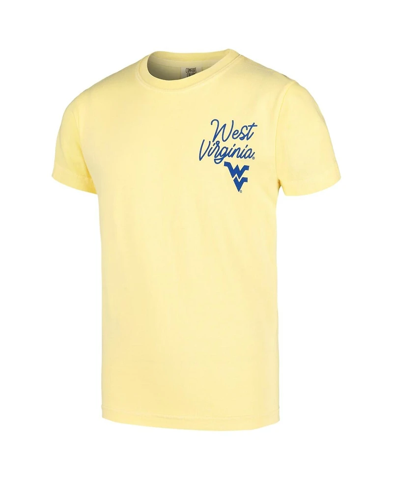 Image One Big Boys and Girls Gold West Virginia Mountaineers Hyperlocal Comfort Colors T-Shirt