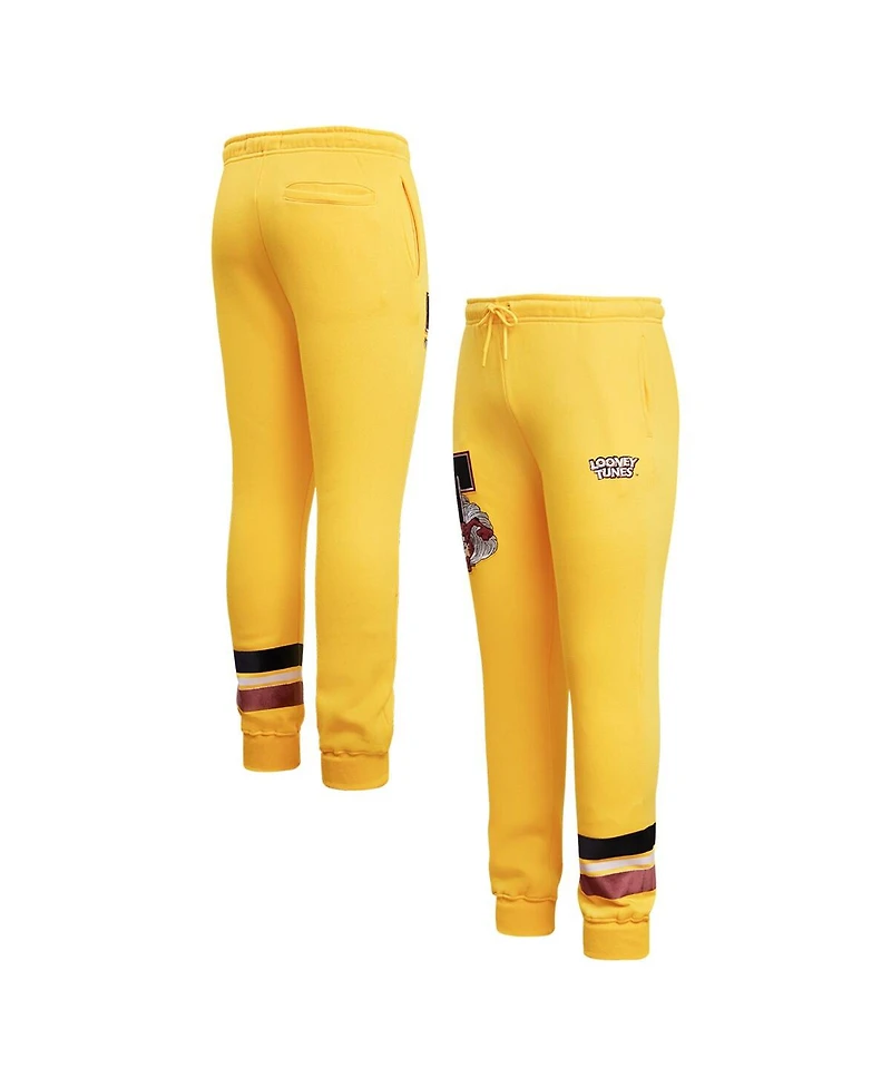 Freeze Max Men's Yellow Looney Tunes Taz Varsity Joggers