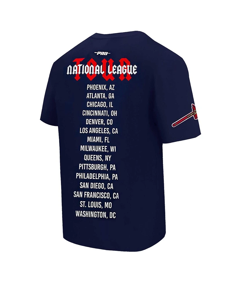 Pro Standard Men's Navy Atlanta Braves Oversized City Tour T-Shirt