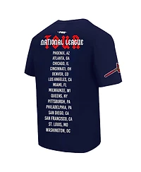 Pro Standard Men's Navy Atlanta Braves Oversized City Tour T-Shirt