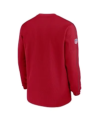 Nike Men's Red Tampa Bay Buccaneers 2024 Sideline Coaches Long Sleeve Top