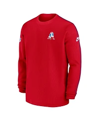 Nike Men's Red New England Patriots Alternate Logo Coach Long Sleeve T-Shirt