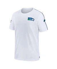Nike Men's White Seattle Seahawks Sideline Alternate Logo Coach Performance Top