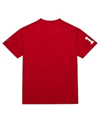 Mitchell & Ness Men's Joe Montana Scarlet San Francisco 49ers Retired Player Nickname T-Shirt
