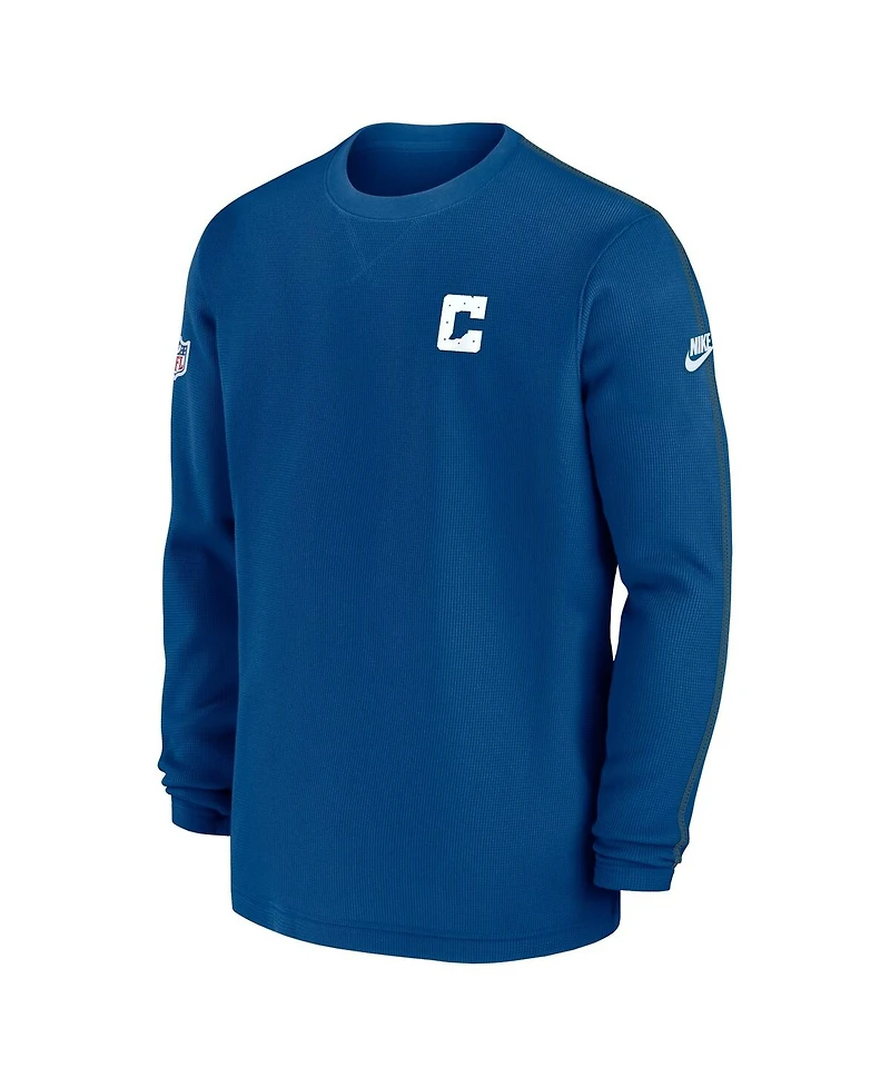 Nike Men's Royal Indianapolis Colts Alternate Logo Coach Long Sleeve T-Shirt