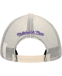Mitchell & Ness Men's Cream Sacramento Kings Trucker Adjustable Hat