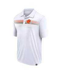 Fanatics Men's White Cleveland Browns Big Tall Sublimated Polo Shirt