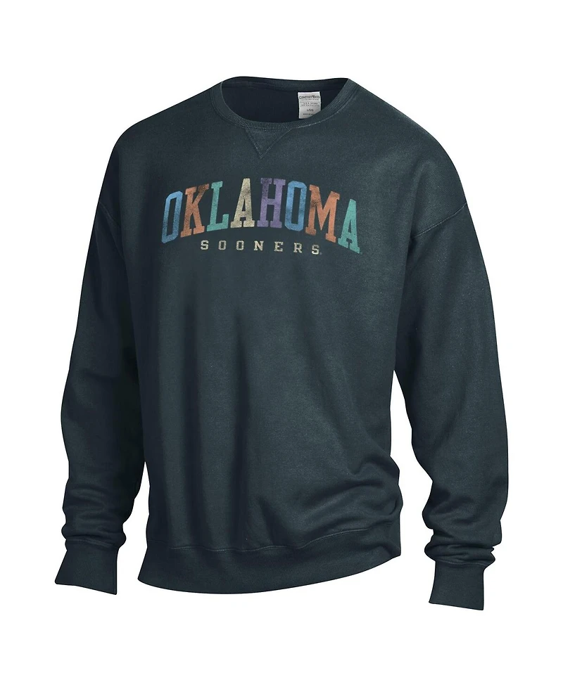 Comfortwash Men's and Women's Gray Oklahoma Sooners Oversized Pullover Sweatshirt
