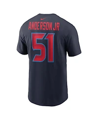Nike Men's Will Anderson Jr. Navy Houston Texans Name Number T-Shirt