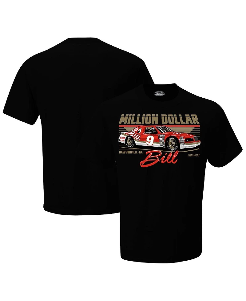 Checkered Flag Sports Men's Black Bill Elliott Million Dollar T-Shirt
