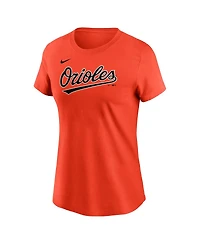 Nike Women's Jackson Holliday Orange Baltimore Orioles Fuse Name Number T-Shirt