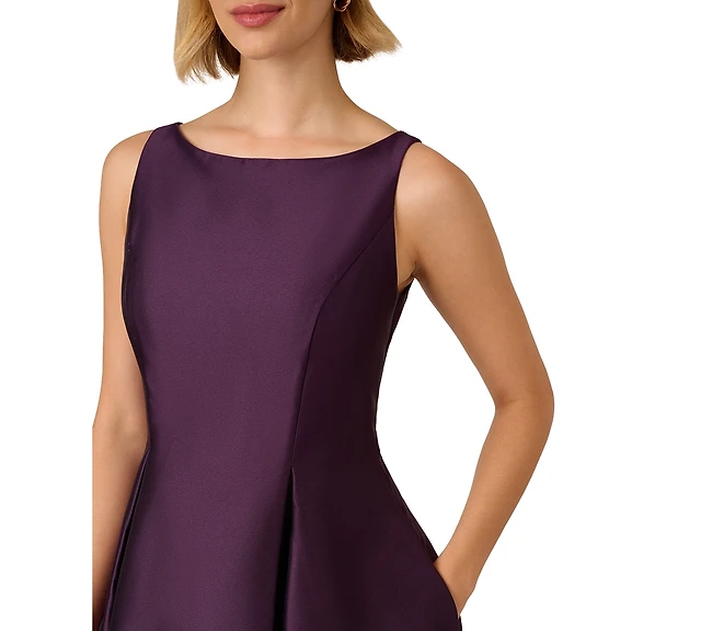 Adrianna Papell Boat-Neck A-Line Dress | Arden Fair