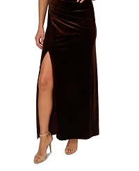 Adrianna Papell Women's Asymmetric One-Shoulder Velvet Gown