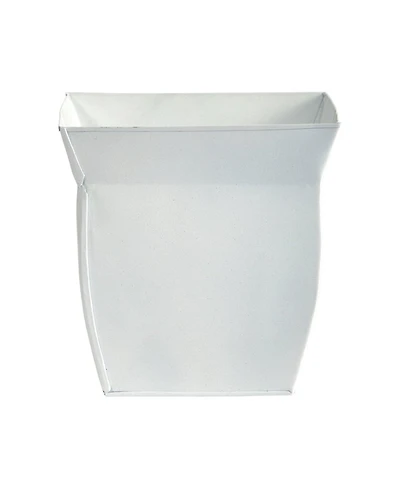 Slickblue 8" Fluted Metal Square Planter