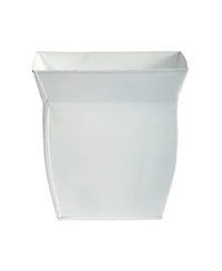 Slickblue 8" Fluted Metal Square Planter