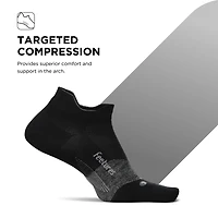 Feetures Men's Elite Ultra Light Cushion Ankle Socks - Sport Sock with Targeted Compression