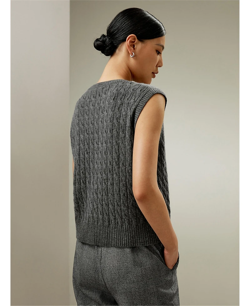 Lilysilk Women's Sleeveless Cashmere Vest