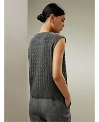 Lilysilk Women's Sleeveless Cashmere Vest