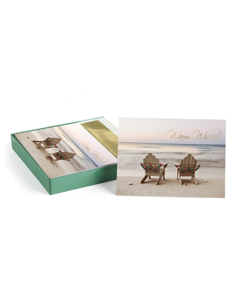 Masterpiece Studios Chairs On Beach Holiday Boxed Cards