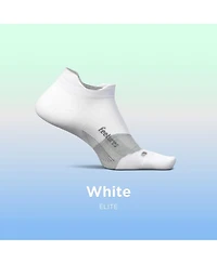 Feetures Men's Elite Ultra Light Cushion Ankle Socks - Sport Sock with Targeted Compression - Medium