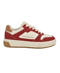 Calvin Klein Women's Ahliah Lace-Up Platform Casual Sneakers