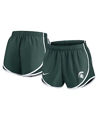 Nike Women's Green Michigan State Spartans Primetime Tempo Performance Shorts