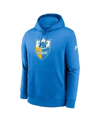Nike Men's Powder Blue Los Angeles Chargers Rewind Club Logo Pullover Hoodie