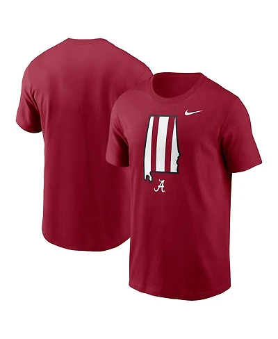 Nike Men's Crimson Alabama Crimson Tide Campus State Shape T-Shirt