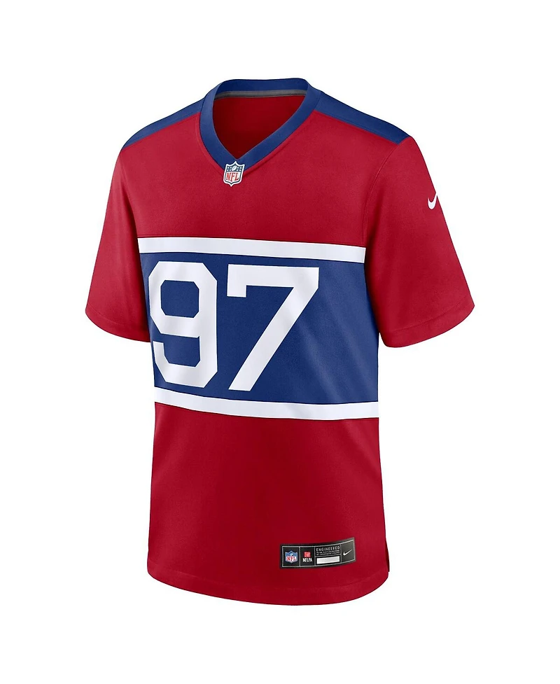 Nike Men's Dexter Lawrence Ii Century Red New York Giants Alternate Player Game Jersey