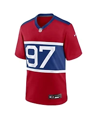 Nike Men's Dexter Lawrence Ii Century Red New York Giants Alternate Player Game Jersey