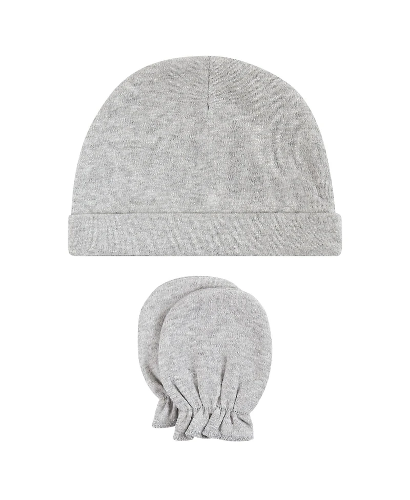 Hudson Baby Baby Boys Hudson Unisex 8Pk Cap/Scratch Mitten Set