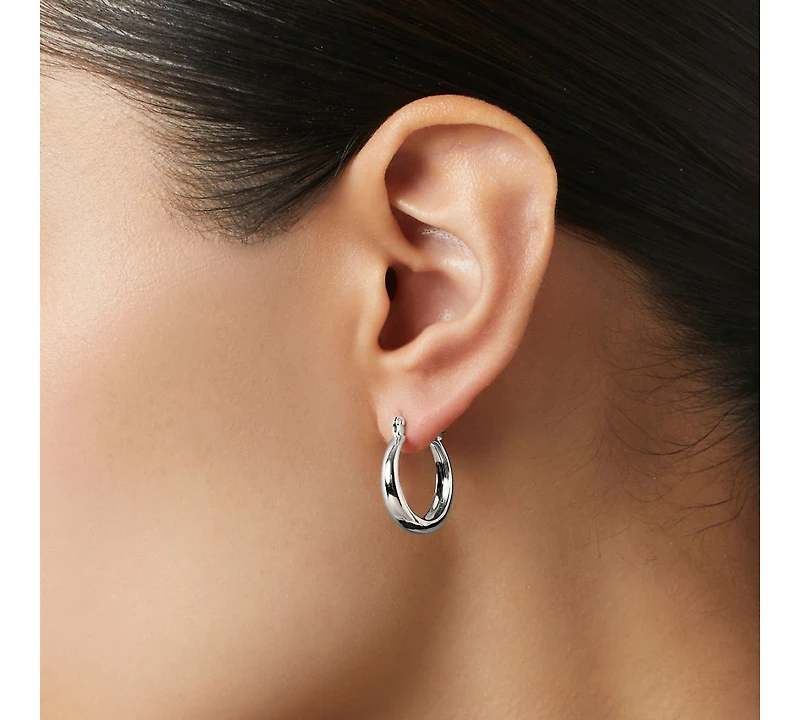 Ana Luisa Endless Hoop Earrings - Venus Silver