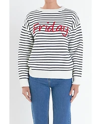 English Factory Women's Lettering Sweater