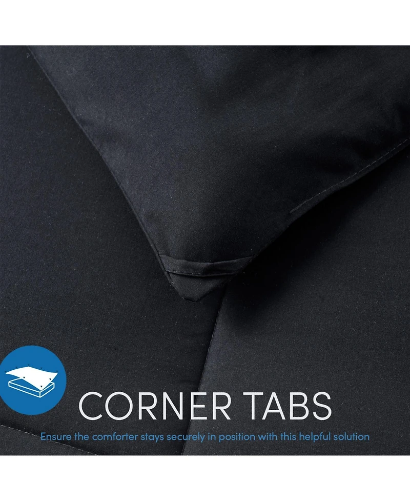 Premium Quilted All Season Goose Down Alternative Comforter with Corner Tabs - Full 82"X86"