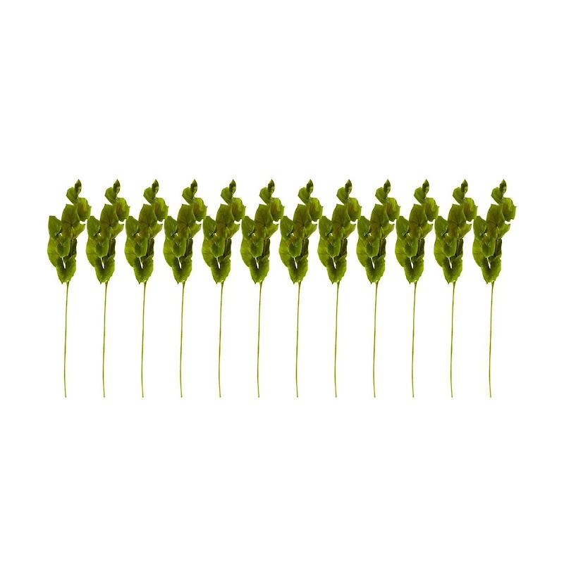 Slickblue Lotus Artificial Leaf for Elegant Decor (Set of 12)