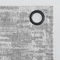 Parrish Distressed Grid Thermal Extreme 100% Blackout Grommet Curtain Panel